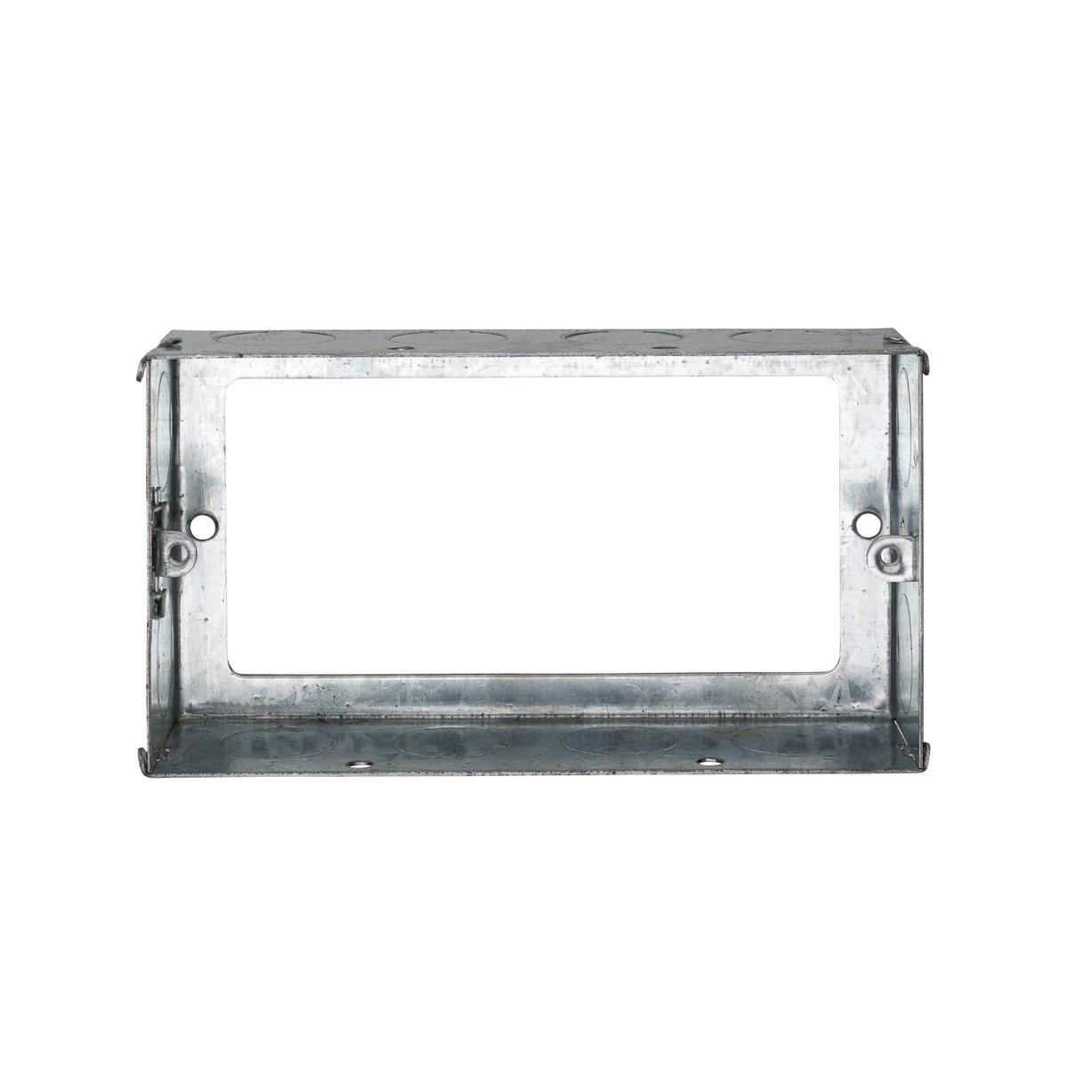 2 Gang Flush Steel Extension Box 35mm Depth