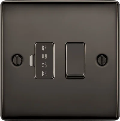 NEXUS METAL BRUSHED IRIDIUM SWITCHED 13A FUSED CONNECTION UNIT