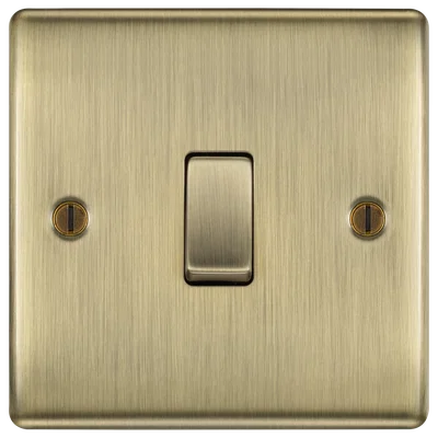 NEXUS METAL ANTIQUE BRASS INTERMEDIATE SWITCH, 20A 16AX 2 WAY