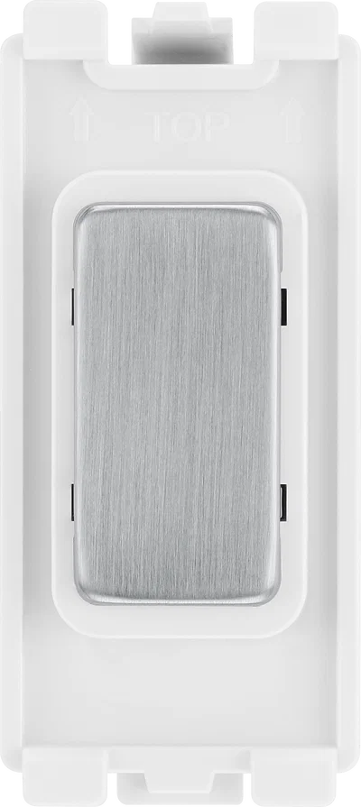 GRID BLANK MODULE - BRUSHED STEEL
