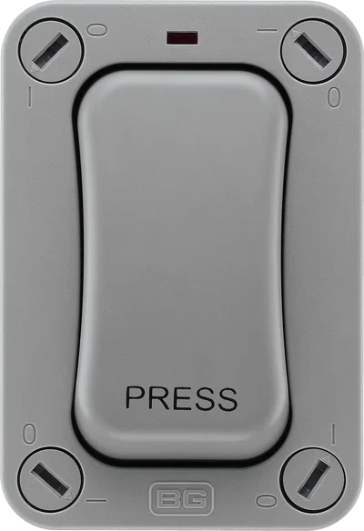NEXUS STORM IP66 WEATHERPROOF SINGLE SLIM RETRACTIVE SWITCH, 20AX 1 WAY