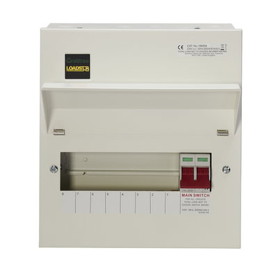 8 Way Consumer Unit Main Switch 100A, Flexible Configuration