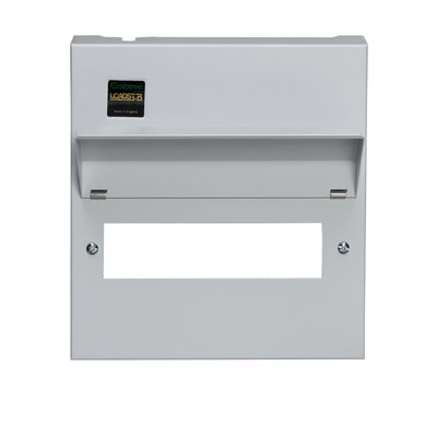 Consumer Unit Upgraded Lid Assembly Grey 255mm High, 10 Module