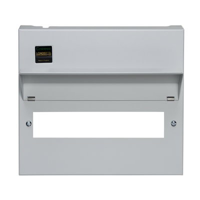 Consumer Unit Upgraded Lid Assembly Grey 255mm High, 13 Module