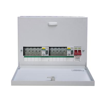 10-Way (5+5) Split Load Dual RCCB 1P+N Distribution Board