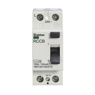 100A 100mA DP Type AC TD RCCB