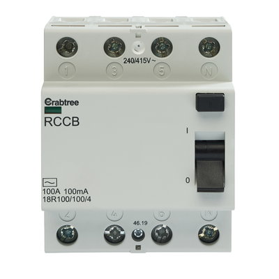 100A 100mA 4P RCCB