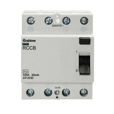 100A 30mA 4P Type AC RCCB