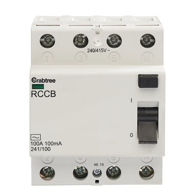 100A 100mA 4P Type AC RCCB
