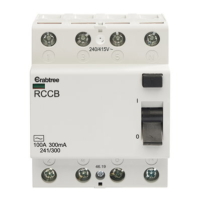 100A 300mA 4P Type AC RCCB