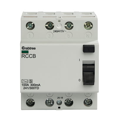 100A 300mA 4P Type AC TD RCCB