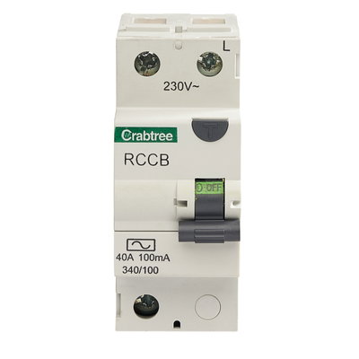 40A 100mA DP Type AC Plug In RCCB