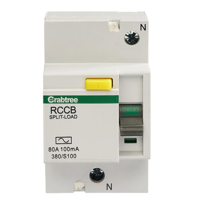 80A 100mA DP Type AC split Plug In RCCB