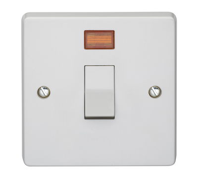 20A 1 Gang Double Pole Switch With Neon