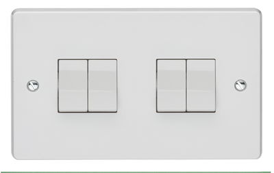 10AX 4 Gang 2 Way Switch
