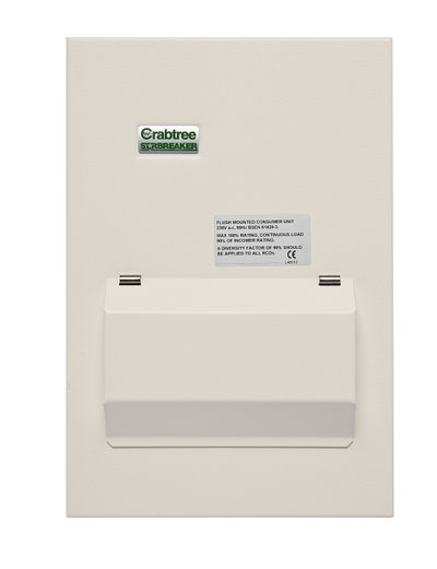 Consumer Unit Flush Lid Assembly, 6 Module 