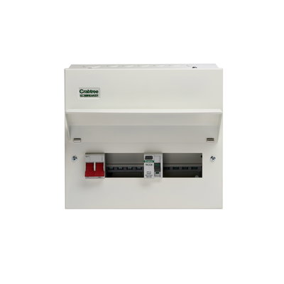 8 Way Split Load Consumer Unit 100A Main Switch +4, 80A 30mA RCD +4