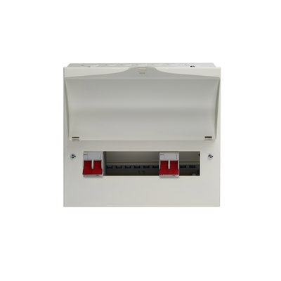 8 Way Dual Tariff Consumer Unit 100A Main switch +6, 100A Main Switch +2