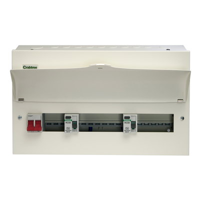 14 Way High Integrity Consumer Unit 100A Main Switch +3, 100A 30mA RCD +6, 100A 30mA RCD +5