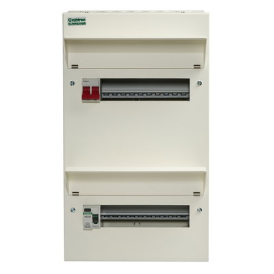 20 Way Split Load Duplex Consumer Unit 100A Main Switch +10, 80A 30mA RCD +10