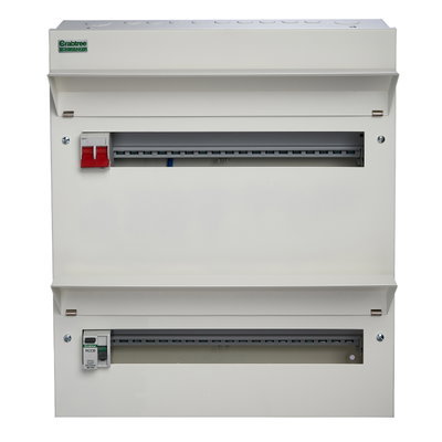 36 Way Split Load Duplex Consumer Unit 100A Main Switch +18, 80A 30mA RCD +18
