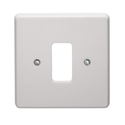 1 Gang Flush Moulded Grid Cover Plate