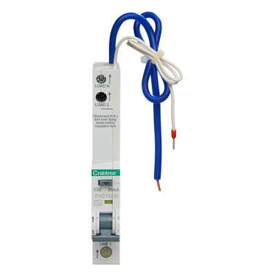 32A 30mA SPN C Curve 6kA Type A Uni-Directional RCBO