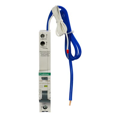 20A 30mA SPN C Curve 6kA Type A Uni-Directional RCBO
