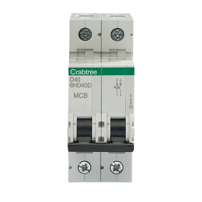 D40 10kA 2P MCB (2 Module Width)
