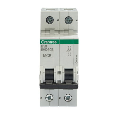 B50 10kA 2P MCB (2 Module Width)