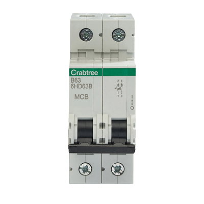 B63 10kA 2P MCB (2 Module Width)