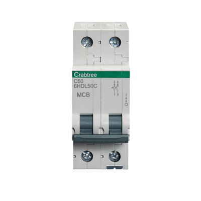 50A DP MCB Type C 10kA