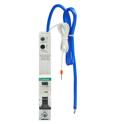 B32 30mA 10kA 1P+N Type A RCBO (1 Module Width)