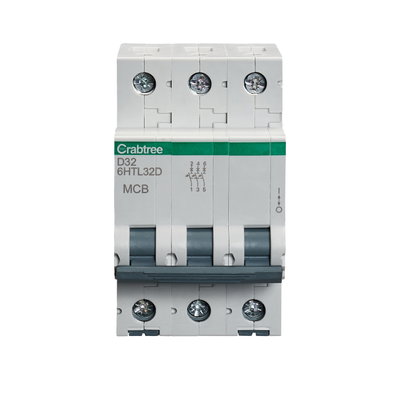 32A TP MCB Type D 10kA