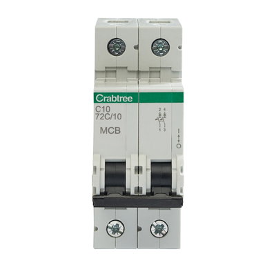 C10 16kA 2P MCB (2 Module Width)