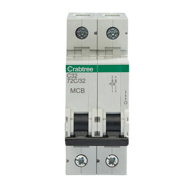 C32 16kA 2P MCB (2 Module Width)
