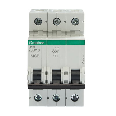 B10 16kA 3P MCB (3 Module Width)