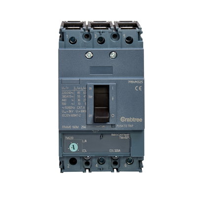 25A 55kA 3P 7PBV MCCB ATFM c/w Box Terminals