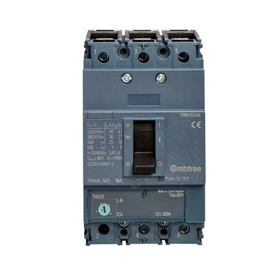 16A 36kA 3P 7PBV MCCB ATFM c/w Box Terminals