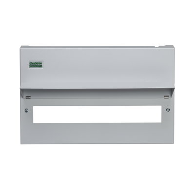 Consumer Unit Upgraded Lid Assembly Grey 255mm High, 20 Module