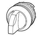 Selector sw, 2-pos, white lens