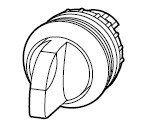 Selector sw, 2-pos, white lens
