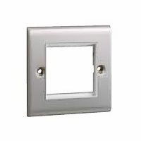 2 MODULE COVER PLATE - STAINLESS STEEL