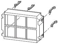 Bracket for GA-MS shrouds