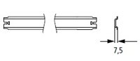 DIN rail, 7.5mm, CI43-48