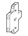 Aux.contact module, 2-poles, lateral