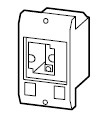 Flush mounting frame, IP41