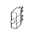 Contact block, 1N/O (Grn), RMQ16