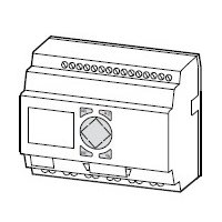 EASY, 24V DC, 12 in 8 trstr, LCD