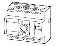 EASY, 24V DC, 12 in 8 trstr, LCD